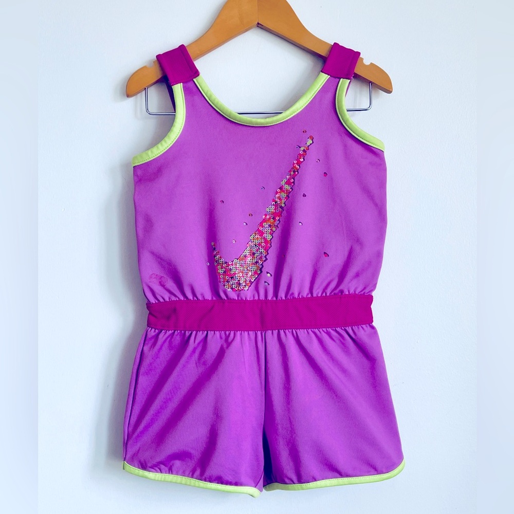 4T Nike Purple Athletic Romper
